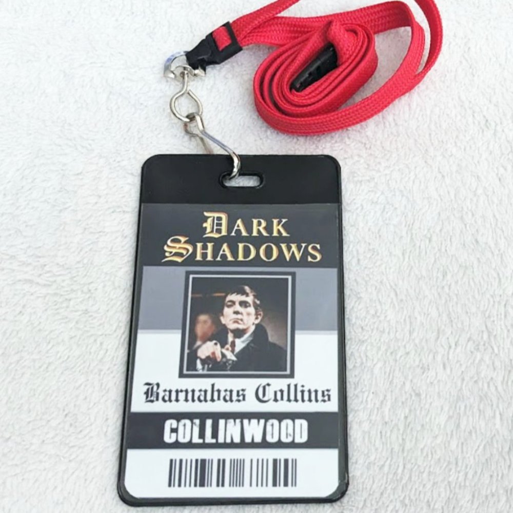 Two Sided Dark Shadows Barnabas Collins ID Badge Costume prop